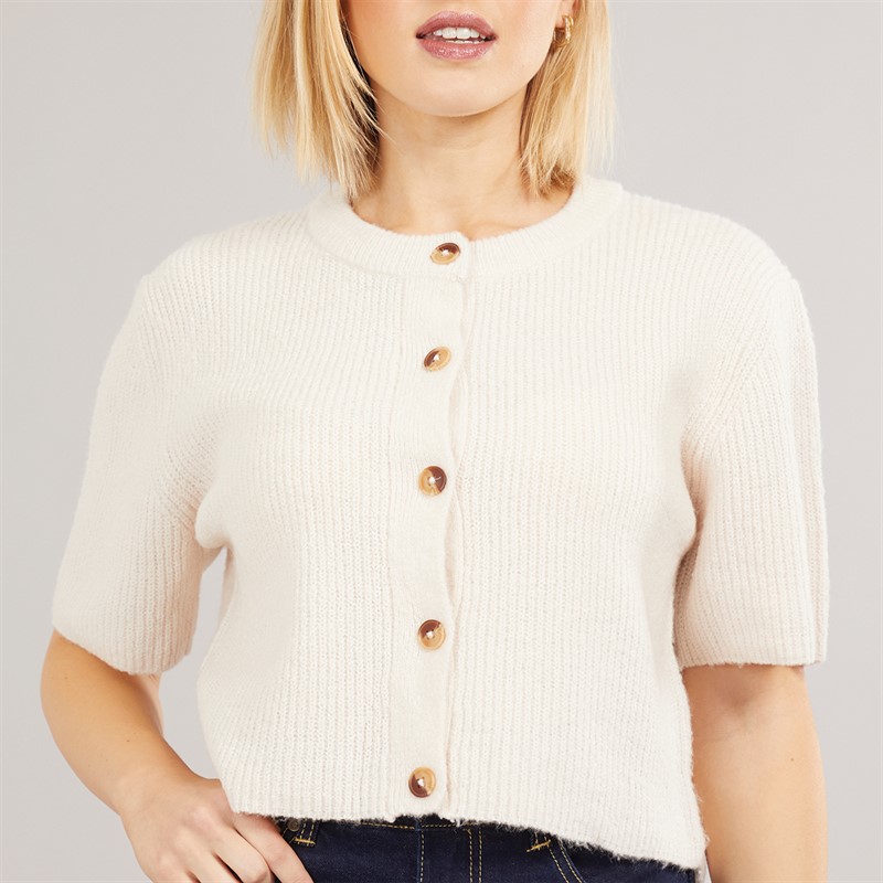 Brave Soul Womens Spring Cardigan Ivory