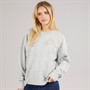 Brave Soul Womens Petala Crew Neck Jumper Light Grey Melange