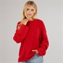 Brave Soul Womens Val Turtle Neck Jumper Red