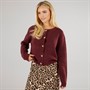 Brave Soul Womens Eva Cardigan Aubergine