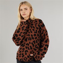 Brave Soul Womens Anders Animal Tunic Brown/Black