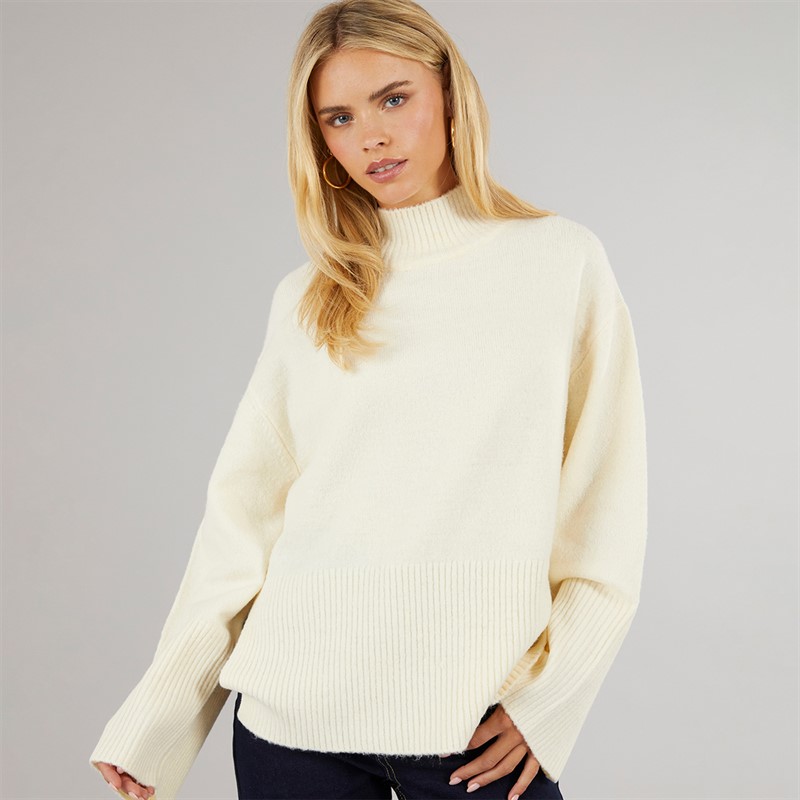 Womens Mongo Jumper Cream - Size L