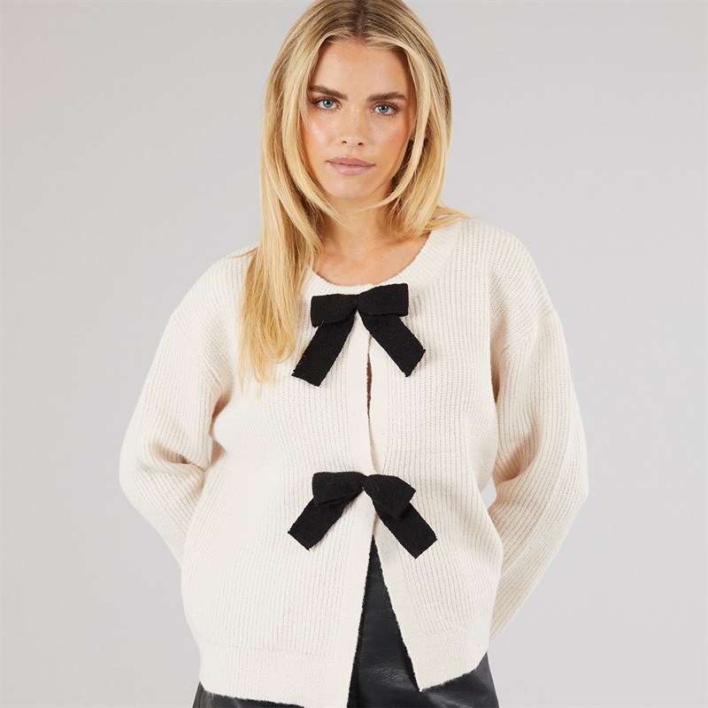 Brave Soul Womens Miya Fisherman Cardigan Oatmeal