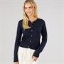 Brave Soul Womens Smarter Crew Neck Cardigan Navy