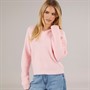 Brave Soul Womens Sydney V-Neck Fisherman Jumper Pink