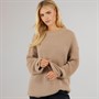 Brave Soul Womens Val Turtle Neck Jumper Mink