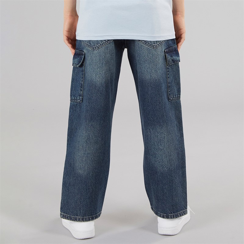 Brave Soul Boys Loose Fit Jeans Mid Blue