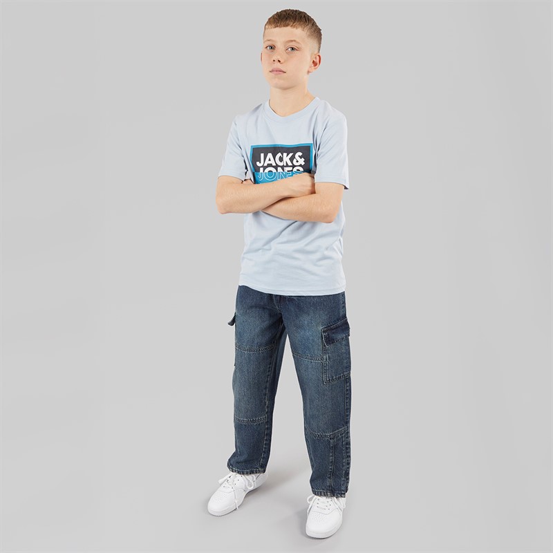 Brave Soul Boys Loose Fit Jeans Mid Blue