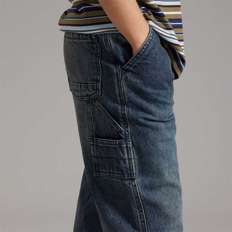 Brave Soul Boys Loose Fit Jeans Mid Blue