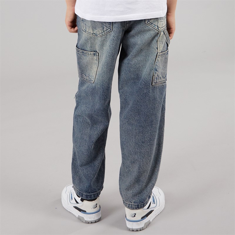 Brave Soul Boys Loose Fit Jeans Mid Blue