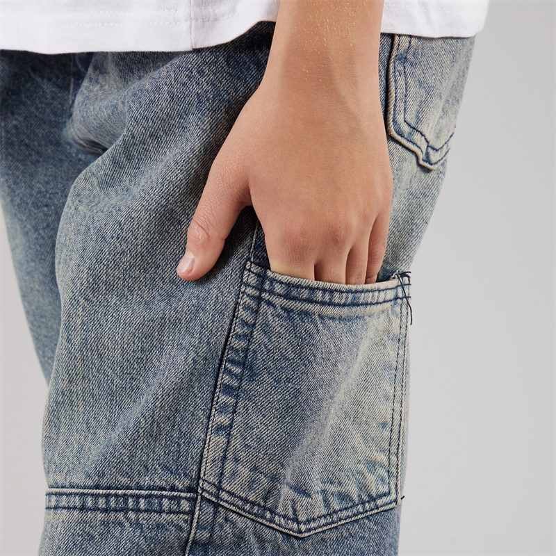 Brave Soul Boys Loose Fit Jeans Mid Blue