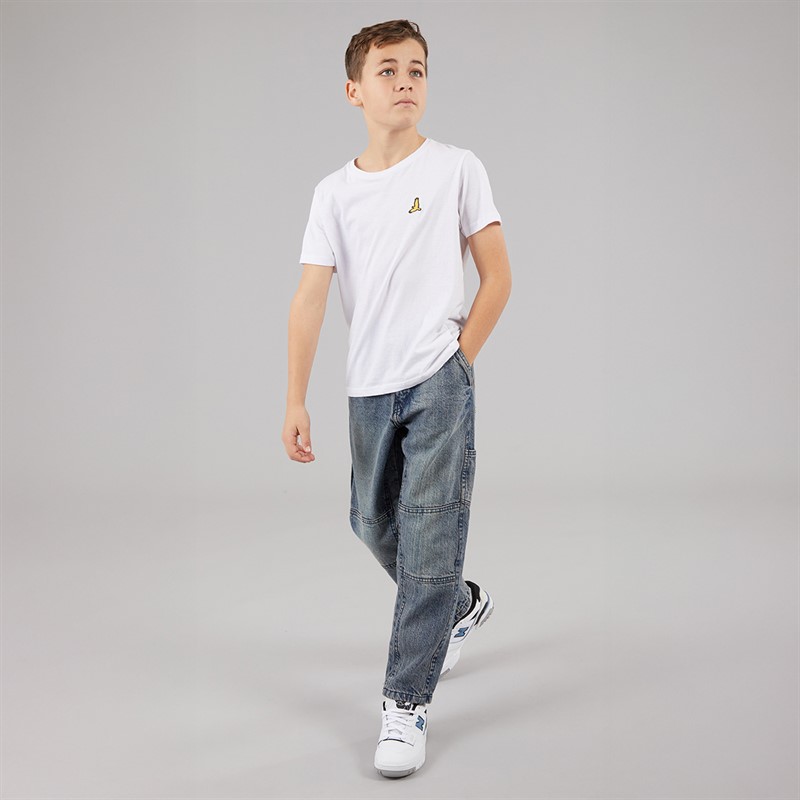 Brave Soul Boys Loose Fit Jeans Mid Blue