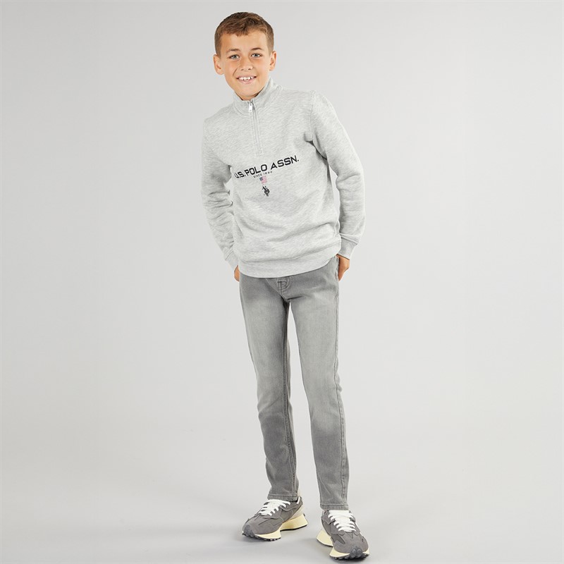 Brave Soul Junge Schmale Passform Jeans Grau