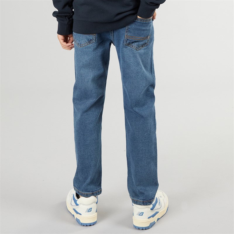 Brave Soul Junge Normale Passform Jeans Mittelblau