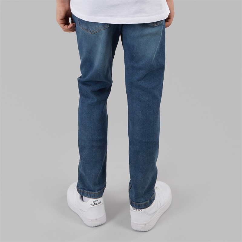 Brave Soul Junge Schlanke Passform Jeans Mittlere Blaue