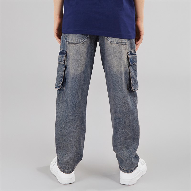 Brave Soul Boys Loose Fit Jeans Mid Blue