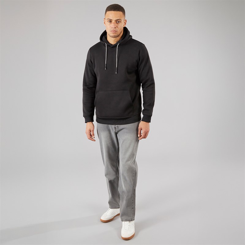 Brave Soul Mens Straight Fit Denim Jeans Greywash