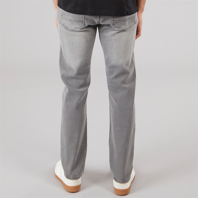 Brave Soul Mens Slim Fit Denim Jeans Greywash