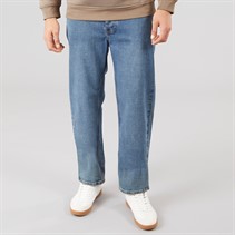 Brave Soul Mens Straight Fit Denim Jeans Mid Blue Wash