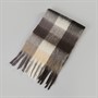 Brave Soul Mens Blanket Scarf Brown Check