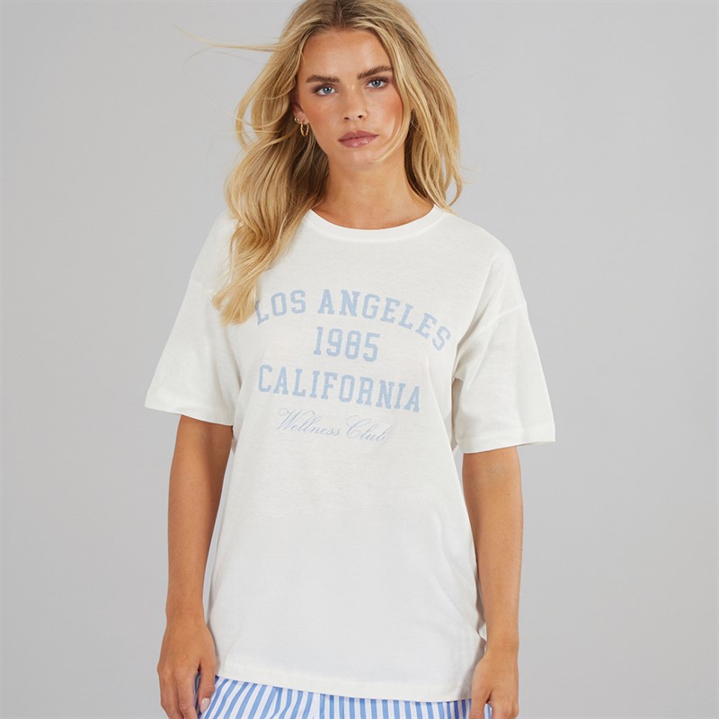 Brave Soul Womens Lala T-Shirt Cream