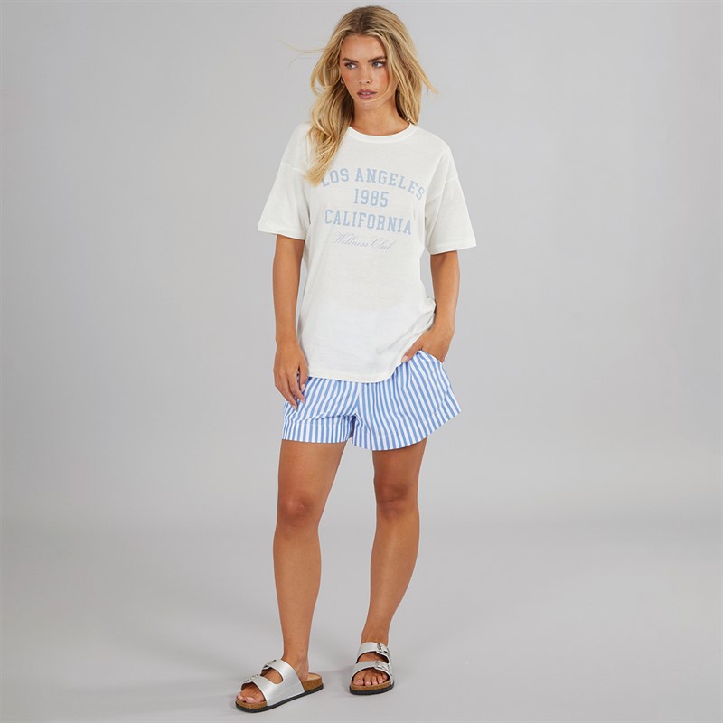 Brave Soul Womens Lala T-Shirt Cream