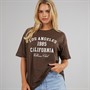 Brave Soul Womens Lala T-Shirt Chocolate