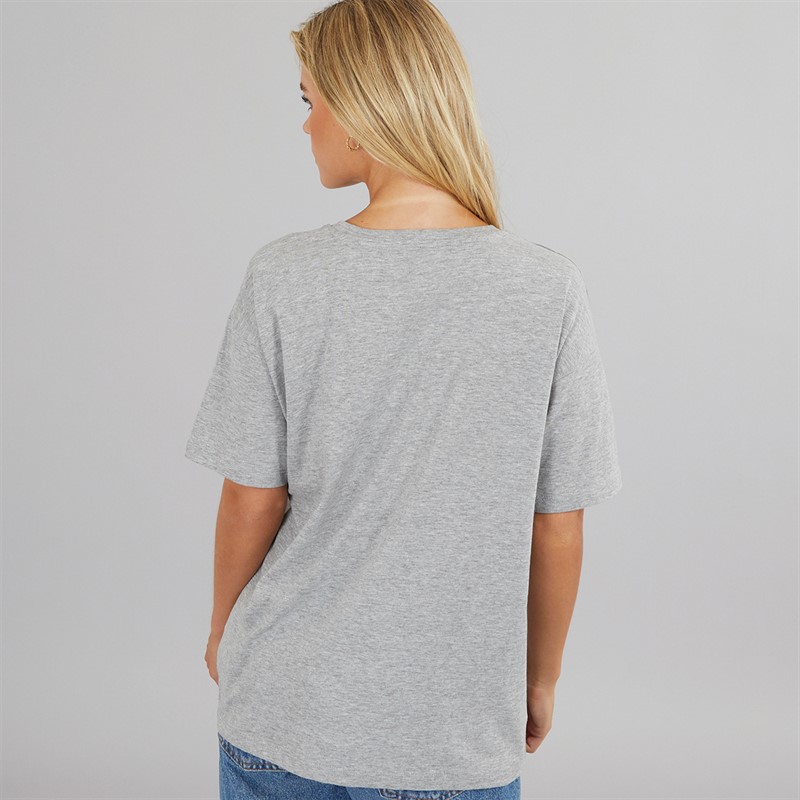 Brave Soul Womens Lala T-Shirt Grey Marl