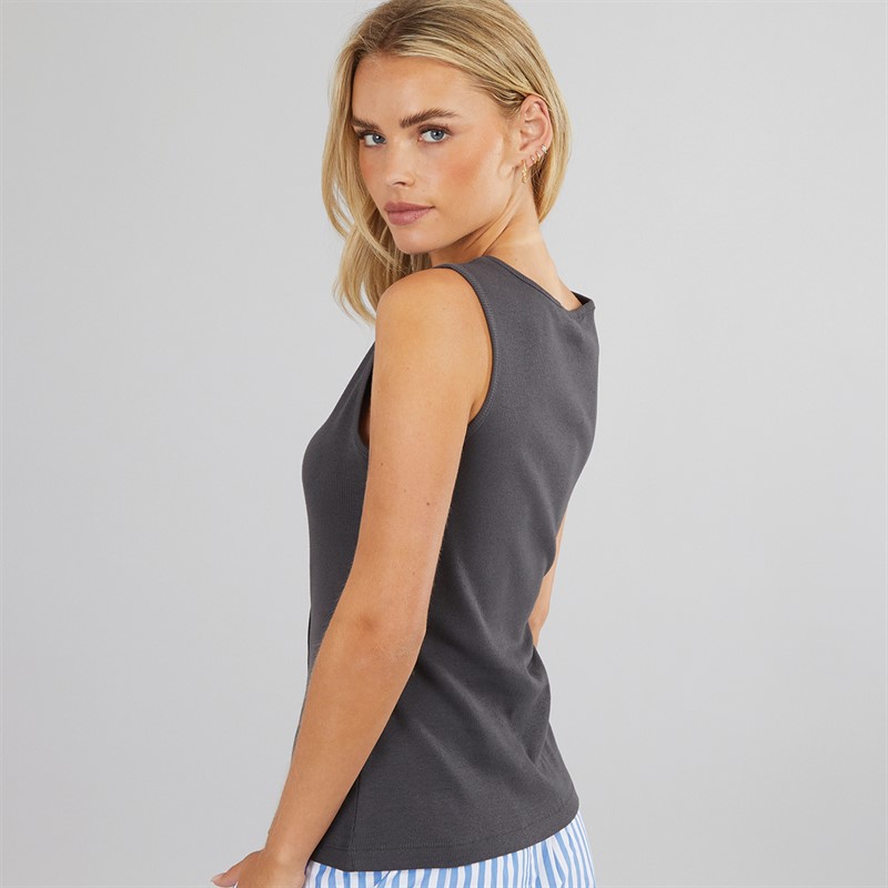 Brave Soul Womens Quantum Vest Charcoal