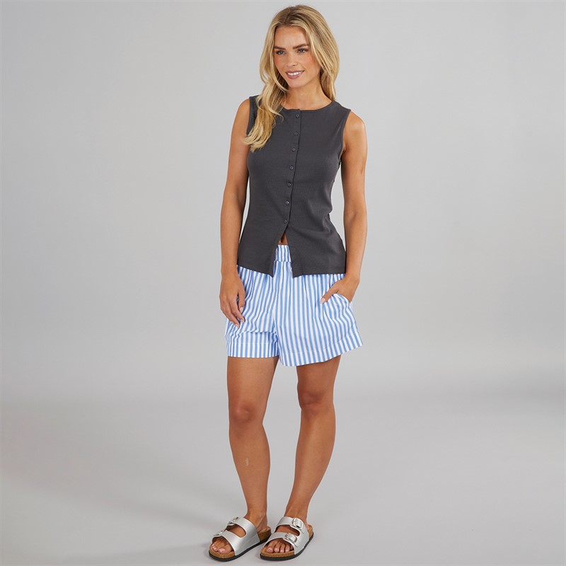 Brave Soul Womens Quantum Vest Charcoal