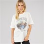 Brave Soul Womens Laurel Graphic T-Shirt Cream