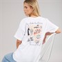 Brave Soul Womens Graphic T-Shirt White