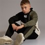 Brave Soul Boys Sweatshirt And Joggers Tracksuit Set Black/Khaki/Light Stone Black / Khaki / Lt Stone