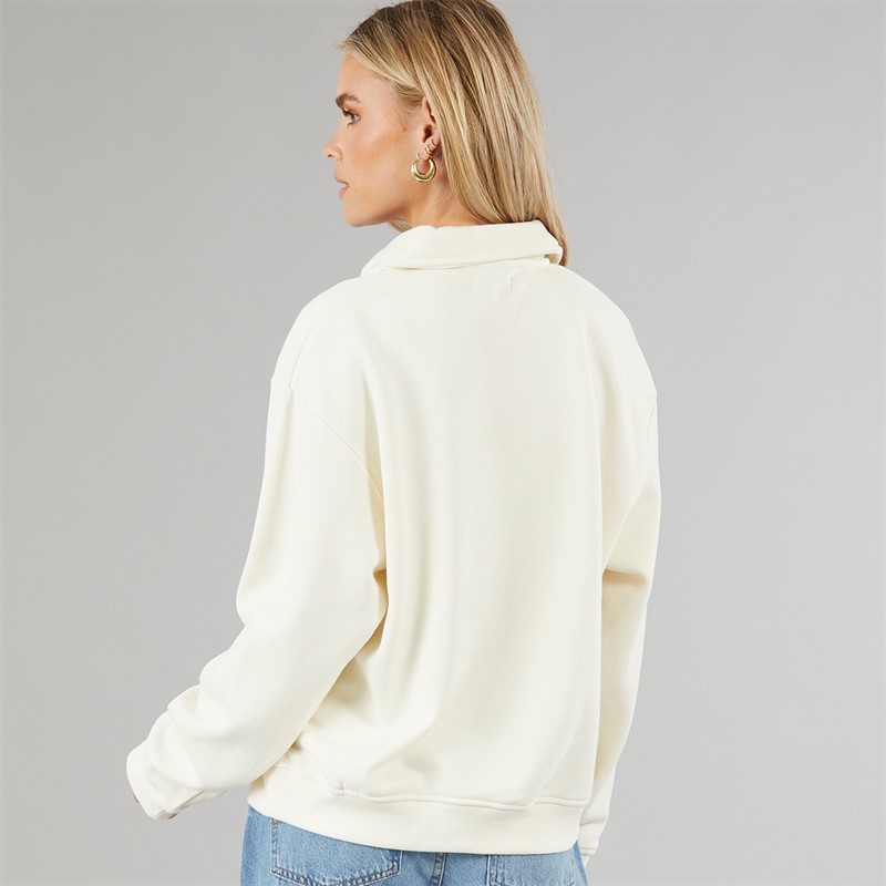 Brave Soul Womens Sherry Sweatshirt Cream