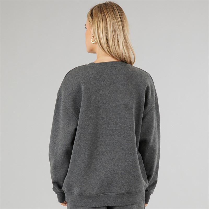 Brave Soul Womens Fortune Sweatshirt Charcoal