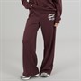 Brave Soul Womens Zoey Wide Leg Joggers Burgundy