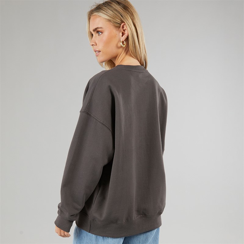 Brave Soul Womens Macy Sweatshirt Charcoal