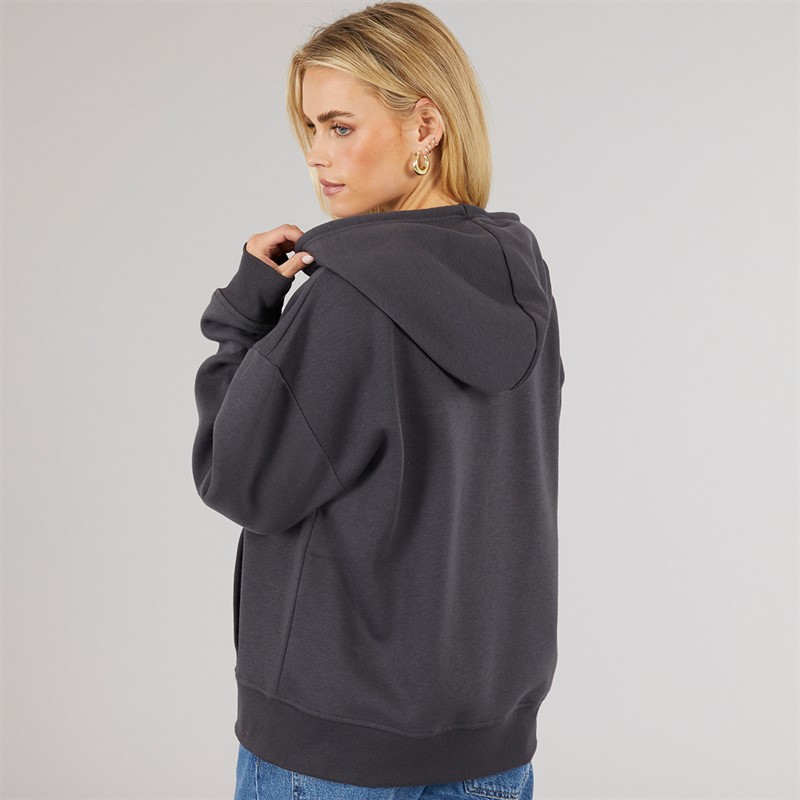 Brave Soul Womens Dua Zip Hoodie Ink