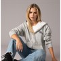 Brave Soul Womens Dua Zip Hoodie Grey Marl