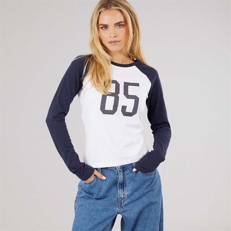 Brave Soul Womens Lisa Graphic T-Shirt White/Storm