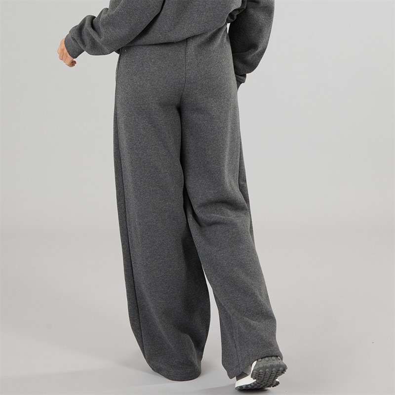 Brave Soul Womens Zoey Wide Leg Joggers Charcoal