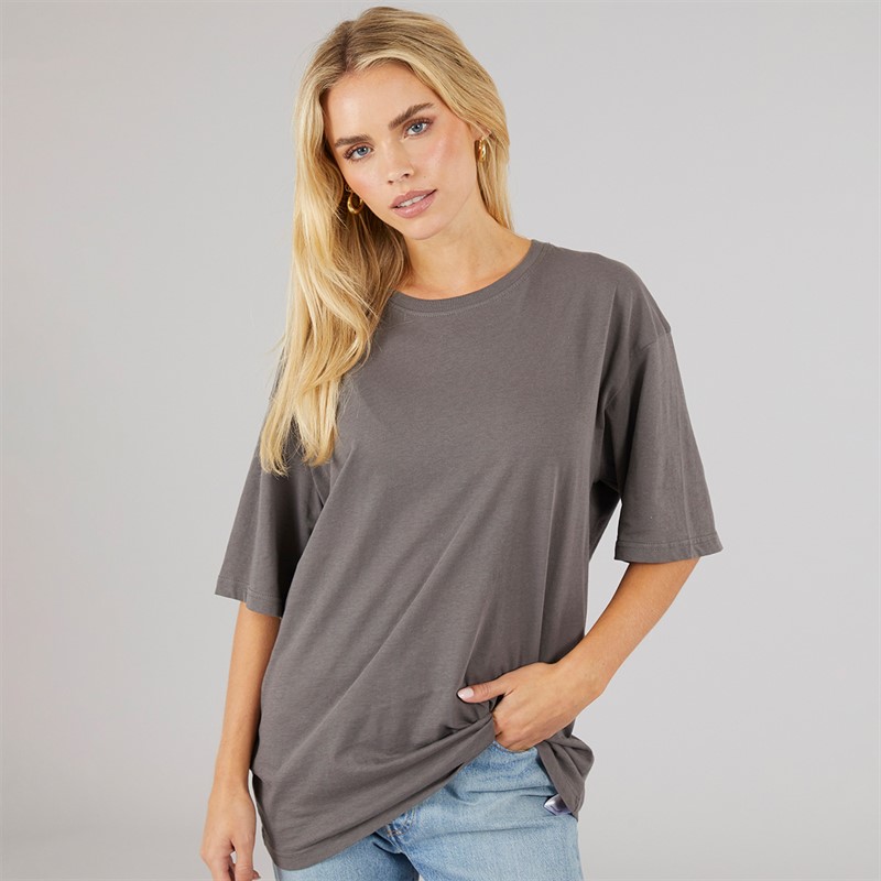 Brave Soul Womens Buse T-Shirt Ash