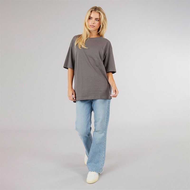 Brave Soul Womens Buse T-Shirt Ash