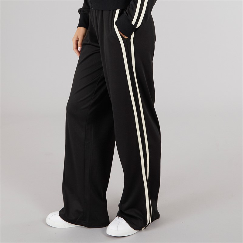Brave Soul Womens Noelle Stripe Joggers Black/Cream