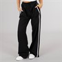 Brave Soul Womens Jenny Wide Leg Joggers Black/White