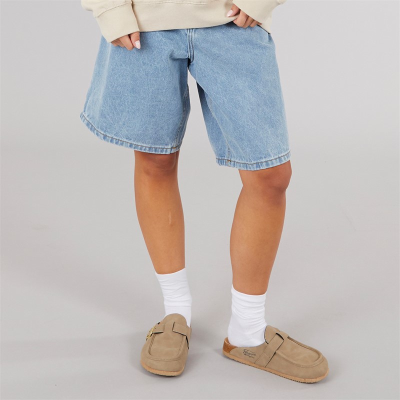 Brave Soul Womens Mich Denim Jorts Pale Blue