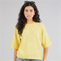 Brave Soul Womens Fibbs Knit Jumper Yellow Melange
