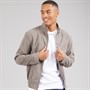 Brave Soul Mens Zev Bomber Jacket Taupe