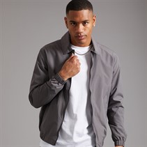 Brave Soul Mens Emilio Harrington Jacket Grey