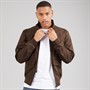 Brave Soul Mens Whitlock Bomber Jacket Mocha